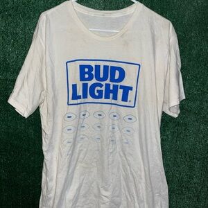 Bud Light Beer Shirt L Beer Liquor Tees